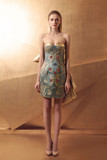 Strapless Embellished Sheath