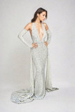 Off-Shoulder Long Sleeve EVA Gown