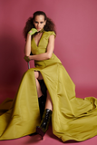 Cap Sleeve Ball Gown