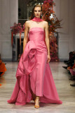 Camellia Faille Strapless Gown