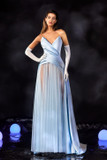 Draped Crepe Gown