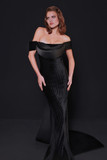 Velvet and Satin Gown