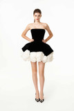Velvet Strapless Dress