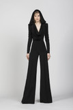 Crepe Jumpsuit with Hood