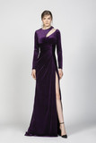 Velvet Cut-Out Gown