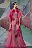 Applique Sheer Gown