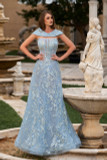 Embroidered- Lace and Tulle Gown