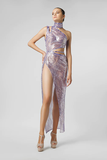 High Neck Sleeveless Dress