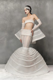 Mermaid Gown with Hand-Embroidery