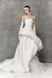 2 Layered Gown with Flower Beads