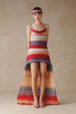 High-Low Crepe Gown