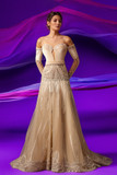 Velvet Sweetheart Corset A-Line Gown