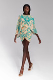 Cape-like Short Dress