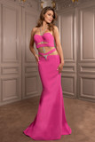 Strapless Embroidery Gown