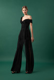 Asymmetrical Cross Over Top and Wide Leg Pants