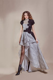 High Neck Hi-Lo Gown