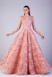 Long Sleeve Embellished  Gown