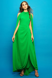 Draped Crepe Dress