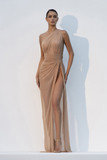 One Shoulder Draped Gown