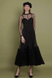 Fully Beaded Flared Dress