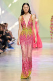 Bead Embroidery Sleeveless Gown