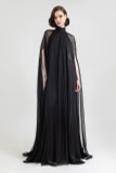 Slim-Cut Crepe Gown