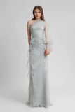 One-Shoulder Long Sleeve Dress