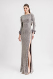 High Side Slit Slim-Cut Gown