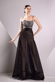 Tulle Embroidered Sleeveless A-Line Gown