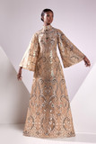 Lace Lamé Gown