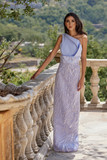 Beaded Satin  Gown