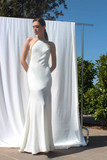 Crepe Marocain Gown