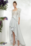 Puffed Shoulders Corset and Long Skirt