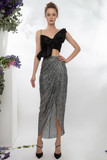 Mikado Bow Shaped Top and Shimmery Skirt