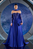 Beaded Mousseline Gown