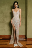 Fully-Embellished Sleeveless Gown