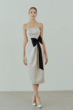 Bow Accent Midi Dress