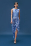 Tassel Skirt Satin Gown