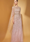 Delphine Cape Gown