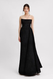 Strapless Gown with Draped Skirt