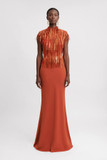High-Collar Slim-Cut Set