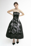 Strapless  Midi Dress