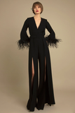 V-Neckline Loose Jumpsuit
