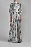 Sequin Muslin Gown