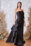 Strapless Top and Ruffled Skirt