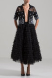 Beaded Jacket and Tulle Skirt