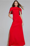 Evening Gown with Cape Detail