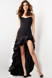 High Low Strapless Gown