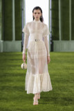 Fitted Lace Shirt with Organza Dress