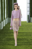 Cropped Tweed Jacket with Beaded Tulle Skirt